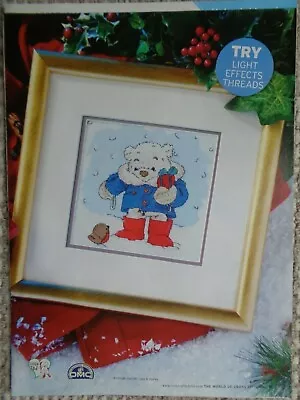 Lickle Ted In The Snow With A Robin Christmas/Winter Themed Cross Stitch Chart • £1.50