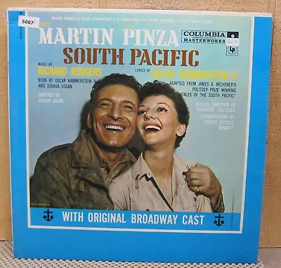 South Pacific - Mary Martin Ezio Pinza Original Broadway Cast - Gatefold   MONO • $7.55