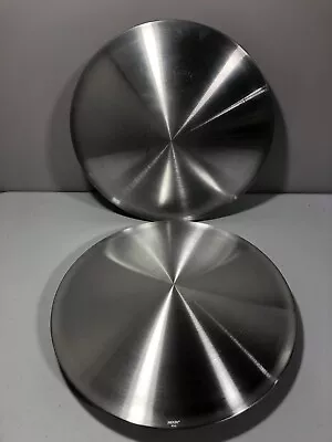 Lot Of 2 14” Moon Mooneyes Snap-on Spun Aluminum Hubcaps Wheel Covers Bonneville • $80