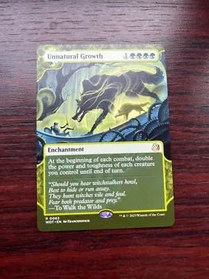 1x SHOWCASE UNNATURAL GROWTH - Commander - MTG - Magic The Gathering • £6.99