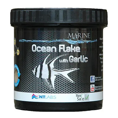 NT Labs Marine Ocean Flake + Garlic 30g Reef Omnivore Reef Fish Food • £12.49
