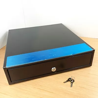 M-S Cash Drawer HP-123N Removable Money Tray Insert 2 Keys Lock Box Drawer Bell • $59.97