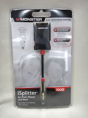 MONSTER ISplitter 1000 For IPhone And Others... NEW - FACTORY SEALED • $5.99