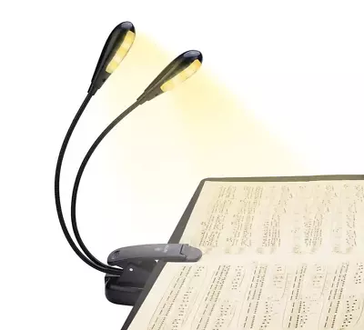 Twin Clip On Music Stand Light - USB Or Battery Powered FREE SHIP • $11.95