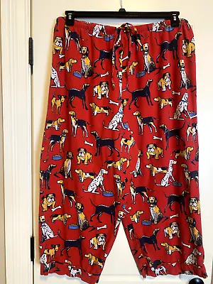 Pajamagram Womens Plus Size 2X Loungewear Pants Dogs Dalmatian Bulldog Dachshund • $5.95