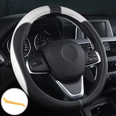 OFZVEO Car Steering Wheel Cover Steering Wheel Protector PU Leather Universal... • £19.33