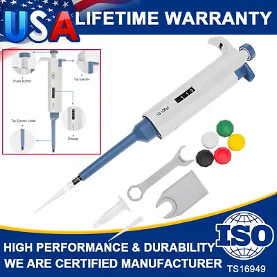 $28.99 • Buy 10-100ul Liquid Handling Transfer Adjustable Variable Vol Micropipette Pipettors