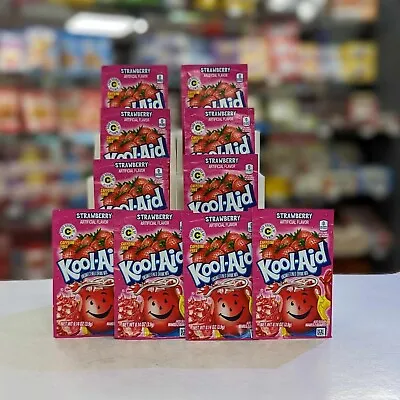 £9.35 • Buy Kool Aid Strawberry 0.14oz (3.9g) X 10 Sachets USA Import * BB Past June 23