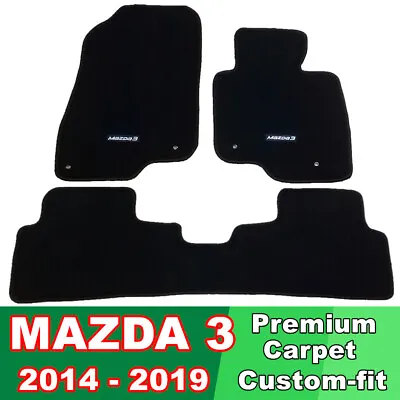 CARPET MATS TAILOR MADE CUSTOM FIT MAZDA 3 2014 - Feb 2019 • $63.20