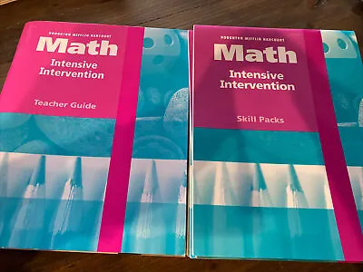 $18.99 • Buy K-1 Houghton Mifflin Harcourt Math Intensive Intervention Kit 1st Grade K