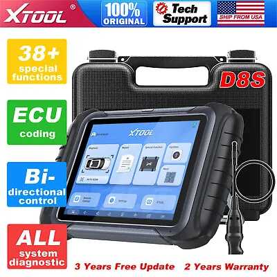 XTOOL D8S Scanner Diagnostic All Systems Bidirectional Key Programming + XV100 • $749