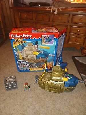 Vintage Fisher-Price Great Adventures Shipwrecker Sub With Box  1997 • $35.95