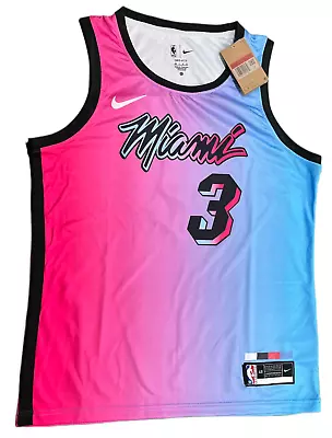 Dwyane Wade Nike Pink/Blue Miami Heat Swingman Jersey Mens Sz ML • $39.99
