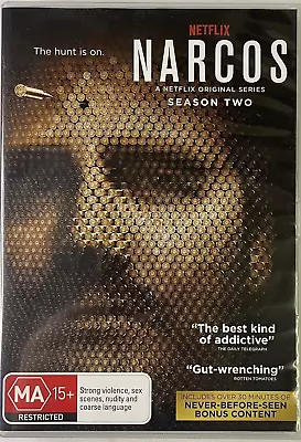 Narcos Season 2 - 4 Disc Set Region 4 DVD - Pablo Escobar: LIKE NEW FREE POST • $14