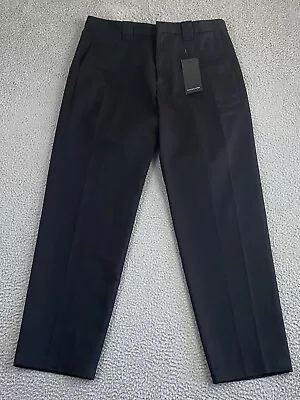 NWT $250 Maiden Noir Work Trousers Twill Pants Black Size 3 (Size 34) New Tags • $74.99