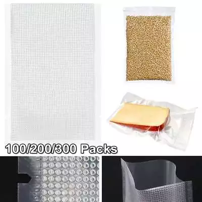 100/200/300 Packs Vacuum Sealer Bags Embossed Food Saver Storage Package 8x12cm • $7.89
