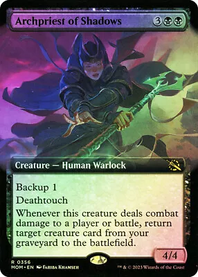 MTG FOIL Archpriest Of Shadows Extended Art  - March Of The Machine • $1.69