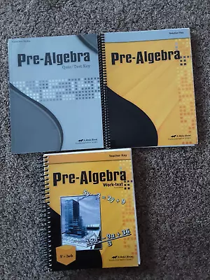Abeka Pre-Algebra Third Edition Set • $37.99