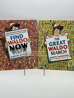 Vintage 1980's Where's Waldo Hardcover Book Lot Of 2 Martin Handford  • $17.99