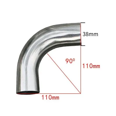 £10.62 • Buy 0.75''- 2'' 90 Degree Mandrel Exhaust Pipe Bends Tube Elbows 304 Stainless Steel
