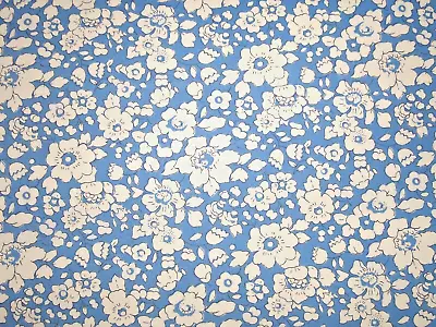 Liberty Tana Lawn Cotton Fabric  Betsy Boo Blue & White -33cm X 25cm • £4.15