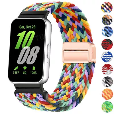 Magnetic Braided Nylon Strap Band For Samsung Galaxy Fit 3 SM-R390 Smart Watch • $14.91