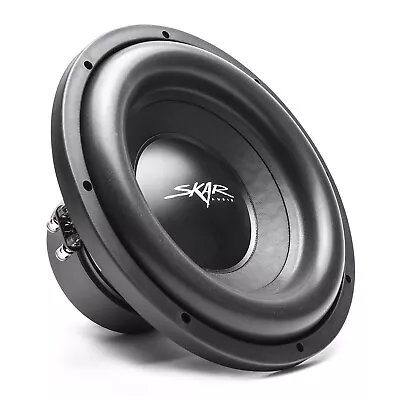 New Skar Audio Sdr-12 D4 12  1200 Watt Max Power Dual 4 Ohm Car Subwoofer • $89.24