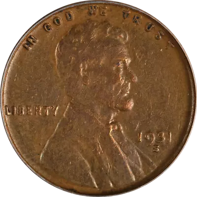 1931-S Lincoln Cent VF Details Decent Eye Appeal Nice Strike • $95