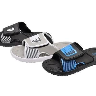 Mens BIG SIZE 13-14-15 Slider Sandals Beach Vacation Sandal  • $12.99