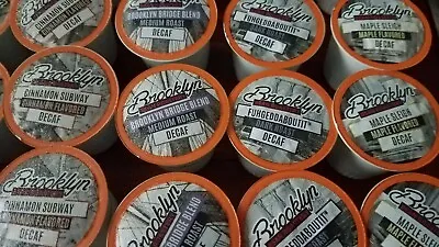 Brooklyn Beans Flavored Coffee Variety Sampler 8 Pods  Keurig 2.0 K Cup Decaf  • $10.99