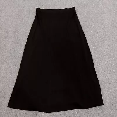 Exclusively Misook Skirt Womens Extra Large Black Long Side Slit Knit Maxi • $49.99