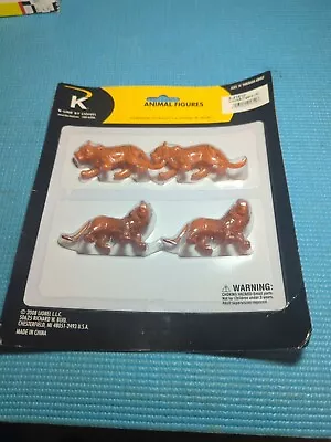 Lions & Tigers 6-21610  K-Line By Lionel Animal Figures  O Gauge Zoo Train • $11.95