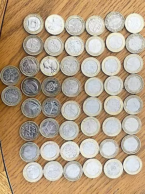 50 X £2 Coins Two Pound Coin Job Lot Pounds Rare Bundle - All Different • £200