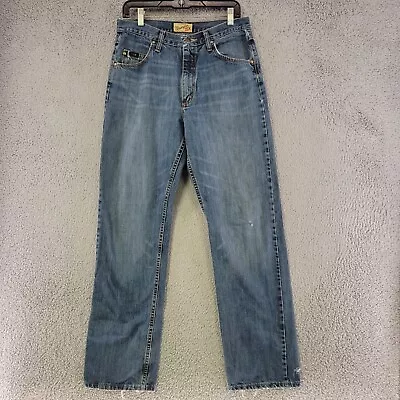 Wrangler 20X Jeans Mens 31x32 Blue Straight Leg Western Cowboy Denim Medium Wash • $16.77