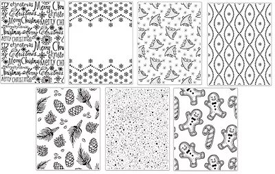 Crafts Too Universal Embossing Folders Various Christmas Designs NEW 146 X 19cm • £5.99