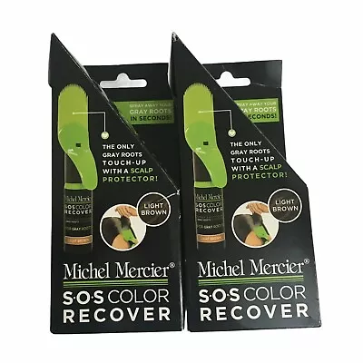 LOT OF 2 Michel Mercier SOS Color Recover Light Brown For Gray Roots Touch-ups • $12