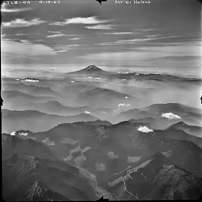 Mount Saint Helens Cascade Range Washington State Volcano Erupted 1- Old Photo • $5.87