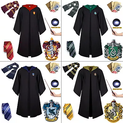 Harry Potter Gryffindor Ravenclaw Robe Cloak Tie Costume Wand Scarf Book Week • $32.03