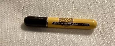 Vintage Advertising Redilite Style Lipstick Tube Lighter For Percy Kent Bag Co. • $14.55