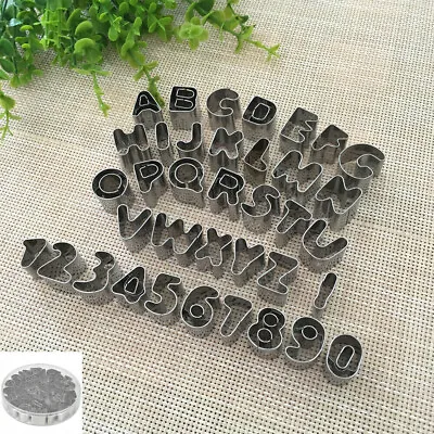 £6.79 • Buy 37x Cookie Cutter Alphabet Number Mould Xmas Biscuit Fondant Pastry DIY Baking