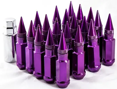 20  12X1.5 Aodhan XT92 SPIKED Lug Nuts PURPLE FIT ESM ESR VARRSTOEN STR XXR ROTA • $79.99