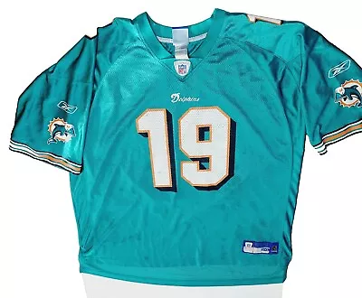 Miami Dolphins Ted Ginn Jersey Mens Size 3XL Blue #19 Football READ • $23.37