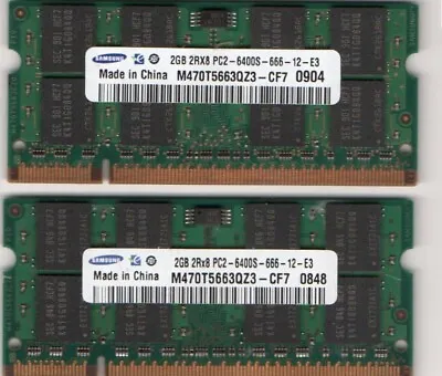 4GB 2x 2GB Kit Dell Inspiron 1420 1440 1520 1521 1525 1526 1545 1546 1720 Memory • $24.90