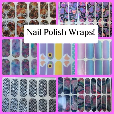 Color Nail Wraps 20 & 22 Strips Buy 4 Get 1 Free! Nail Strips 100% Nail Polish • $4.99