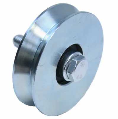 Sliding Gate Wheel Pulley Wheel 80mm V Groove Steel Wheel - 150kg Per Wheel. • £22.68