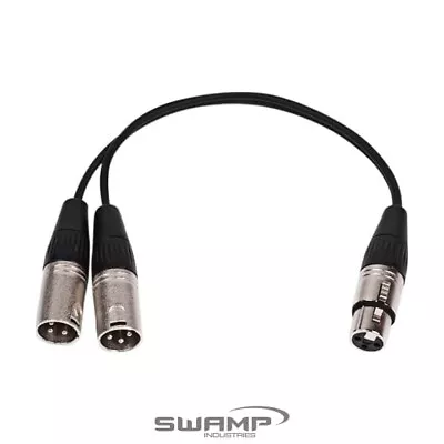 Microphone Signal Splitter XLR Y-Cable - Balanced - Pro Quality XLR Connectors • $15.99