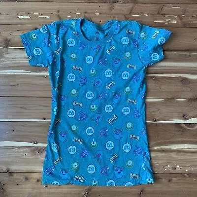 The Disney Store Monsters Inc Shirt Vintage RARE Tshirt Xs Teal • $9.89