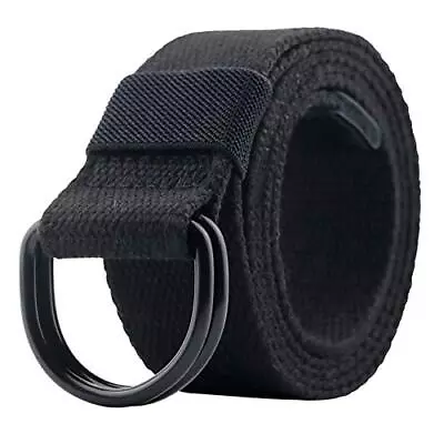 ALPHYLY Canvas Belt Double D-ring Belt Canvas Web Belt For Men/Women Casual • $16.99