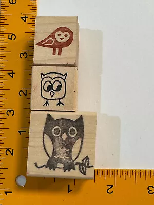 Three Owls Rubber Stamps By Various Manufacturers • $9.25