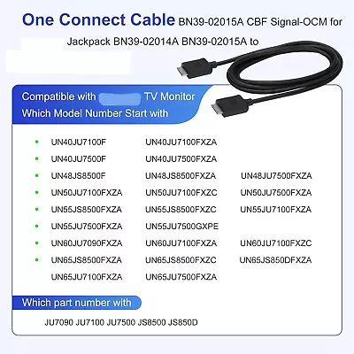 One Connect Cable UA75JU7000W UA78JU7500K JU7500R JS8500 BN39-02015A BN96-35817G • $83.62
